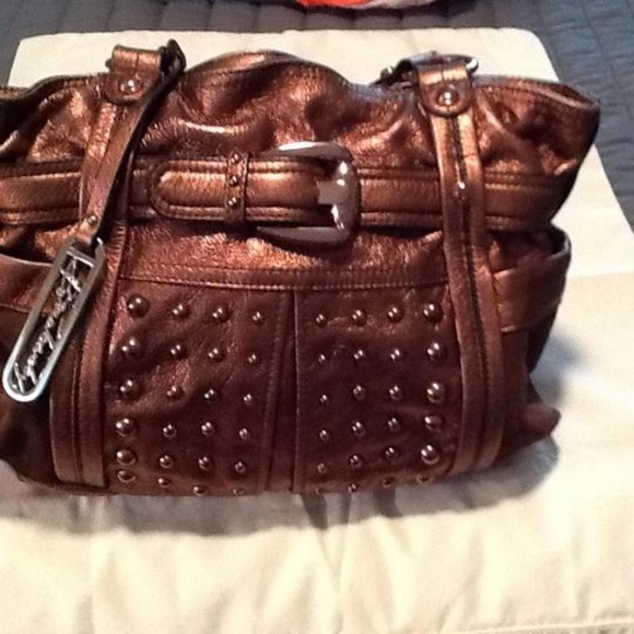 B. Makowsky Leather/Suede Hobo Bag - Picture 2 of 6